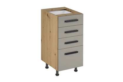 Langen D40S4 alsószekrény 4 fiókkal - beige Szafka konyha also Langen D40S4 z czterema fiokok - beige
