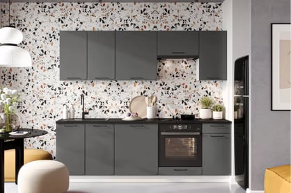 Kuchyňská skříňka Katrin W80 SU ALU dvoudveřová - šedý mat Skříňka kuchyňská dvoudveřová z ociekarka do naczyn Katrin W80 SU ALU - šedý mat