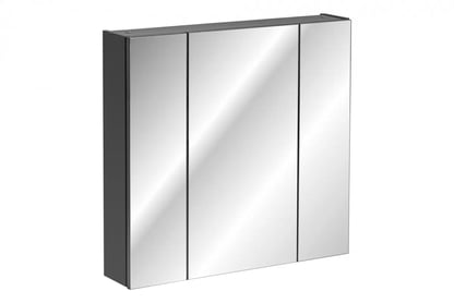 Závesná zrkadlová skrinka Monako Grey Oak 841 80 cm - diamantovo sivý 
