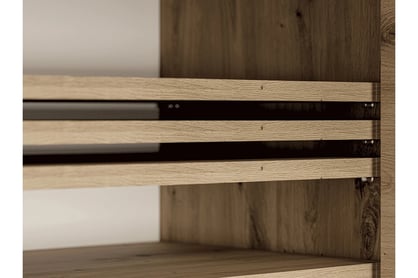 Dulap pantofi Klarso 03 70 cm cu două uși și sertar - stejar artizanal / negru Skříňka dvoudveřová Nevio 03