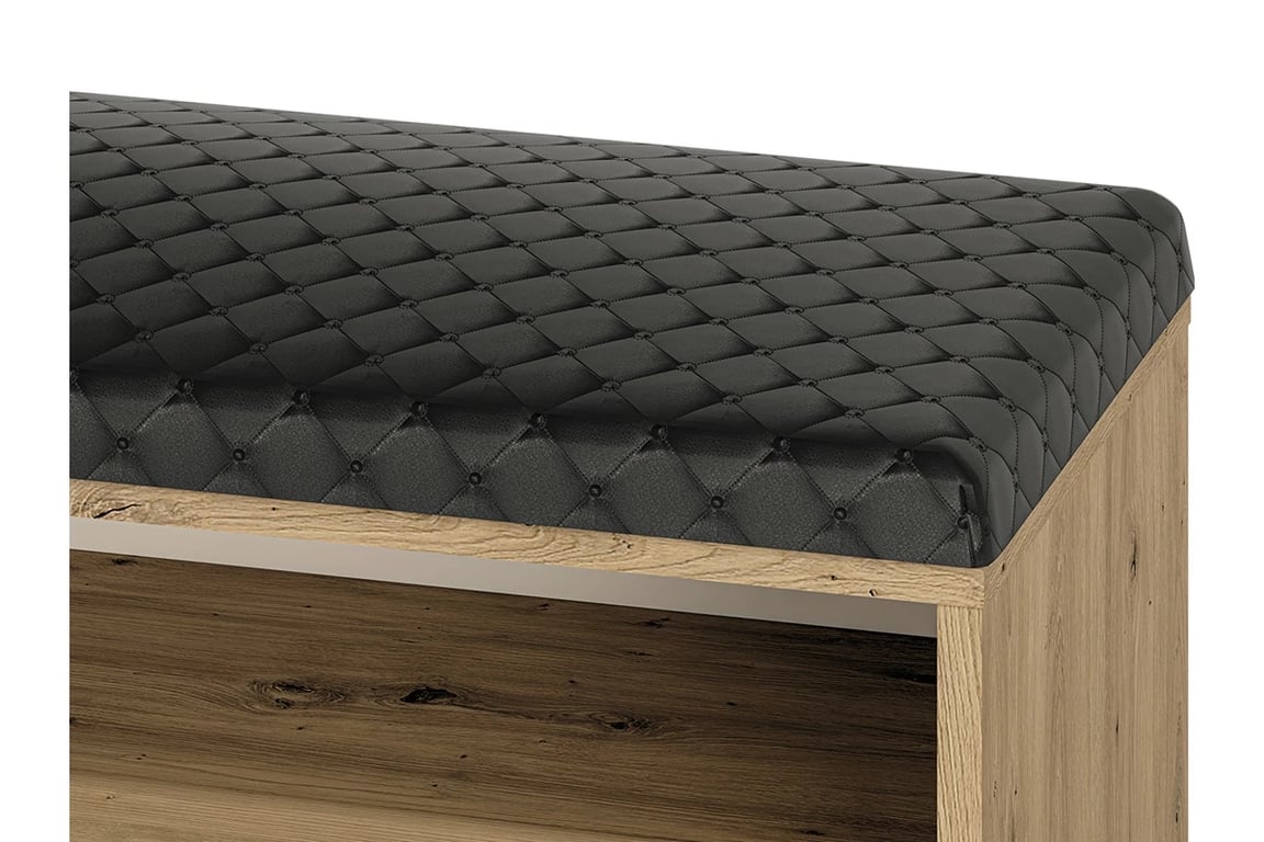 Bancă pantofi Klarso 05 105 cm - stejar artizanal / negru Botník do předsíně