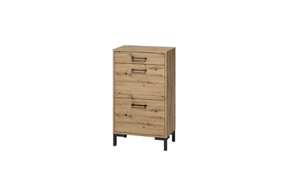 Dulap pantofi Klarso 02 55 cm cu sertar - stejar artizanal / negru