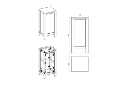 Nízka skrinka Classic Oak 810 Nízka skrinka Classic Oak 810