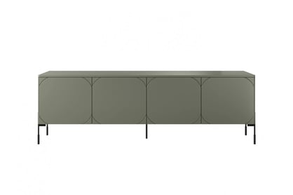 Comodă TV cu un sertar Sonatia 200 - Olive Dulap TV cu patru uși z ukryta szuflada Sonatia 200 cm - olive