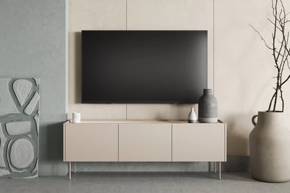 Desin 170 3D2SZ háromajtós TV-szekrény kettő fiókkal - kasmír / nagano-tölgy TV-szekrény Desin 170 cm z 2 ukrytymi fiokok - kasmír / dab nagano