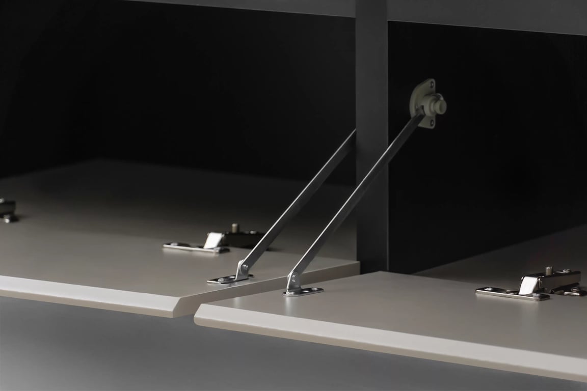 TV stolek Gramon 180 cm se zásuvkami - congo / černá skříňka RTV Gramon 180 cm se zásuvkami - congo / černá
