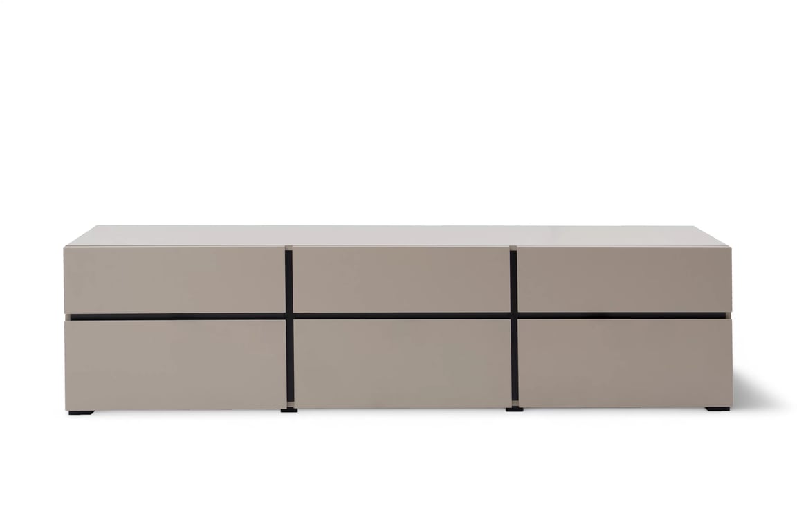 TV stolek Gramon 180 cm se zásuvkami - congo / černá skříňka RTV Gramon 180 cm se zásuvkami - congo / černá