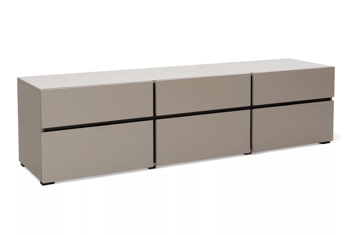 TV stolek Gramon 180 cm se zásuvkami - congo / černá skříňka RTV Gramon 180 cm se zásuvkami - congo / černá