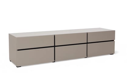 TV stolek Gramon 180 cm se zásuvkami - congo / černá skříňka RTV Gramon 180 cm se zásuvkami - congo / černá