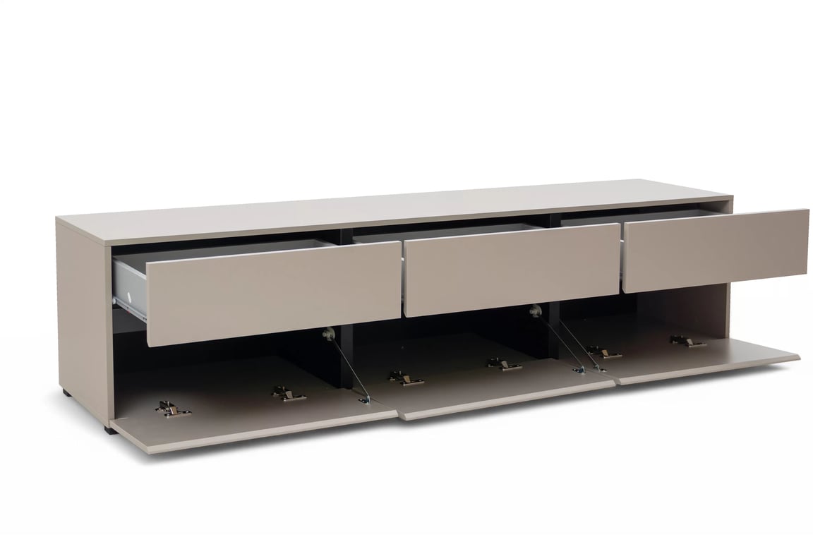 TV stolek Gramon 180 cm se zásuvkami - congo / černá skříňka RTV Gramon 180 cm se zásuvkami - congo / černá