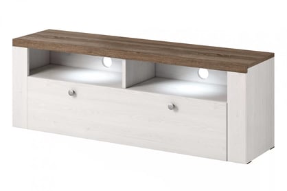 TV stolík Larona 41 s otvorenými policami - sibiu larche / sonoma truffel TV skrinka Larona 41 - 140 cm - sibiu larche / sonoma truffel