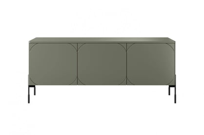 Comodă TV Sonatia 150 - Olive Dulap TV cu trei uși Sonatia pe bază de metal 150 cm - olive