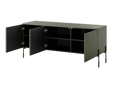 Comodă TV Sonatia 150 - Olive Dulap TV cu trei uși Sonatia pe bază de metal 150 cm - olive