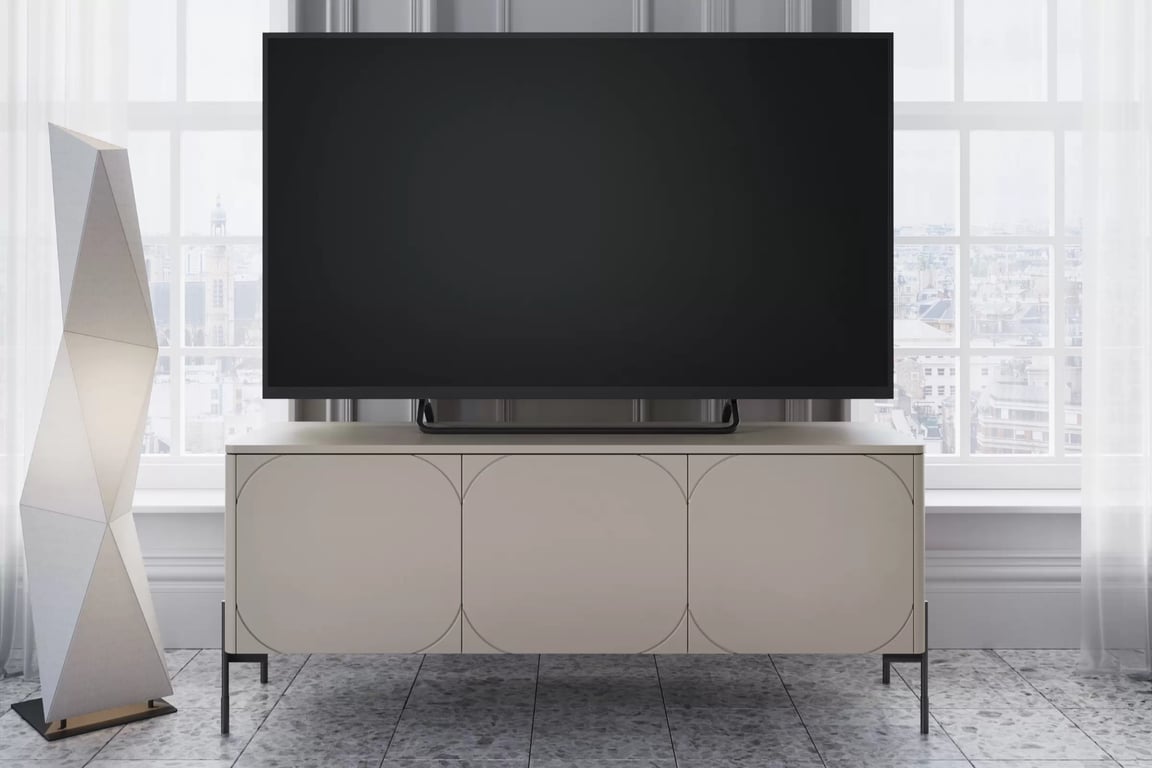 Sonatia 150 háromajtós TV-szekrény - kasmír TV-szekrény háromajtos z ukryta szuflada Sonatia 150 cm - kasmír