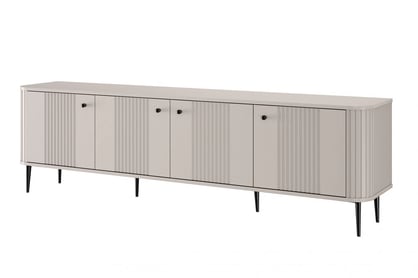 Dulap TV Vesper 4D 187 cm - cașmir / picioare negre