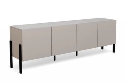 TV stolek Jukon 204 cm - kašmír / černé nožky