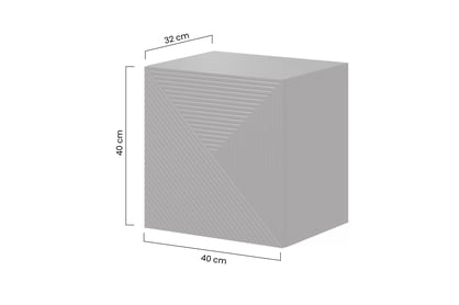 Závěsná skříňka Asha 40 cm - černý mat Skříňka závěsná Asha 40 cm - černá mat