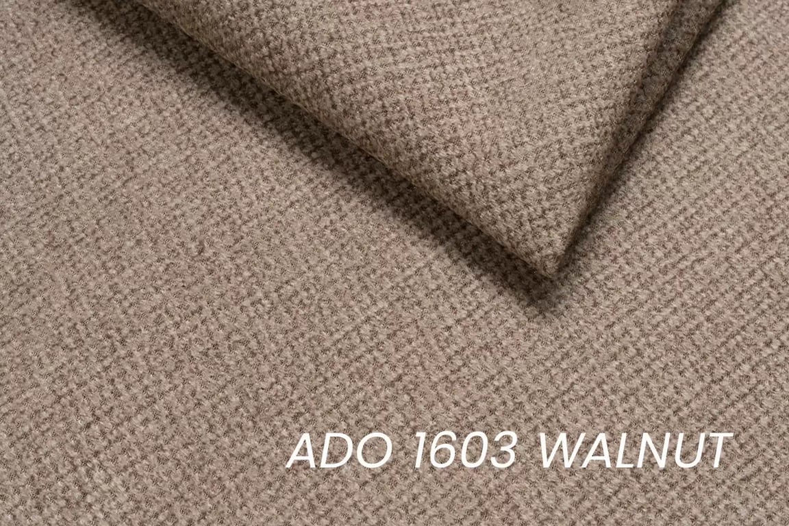 Pat tapitat Kodil I cu ladă - bej împletitură Ado 1603 Tapczan pentru unul Kodil I cu spațiu de depozitare - bezowa împletitură Ado 1603 Walnut