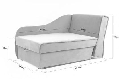 Alfred gyerek egyszemélyes kanapé Tapczan mlodziezowy egy személyes Alfred