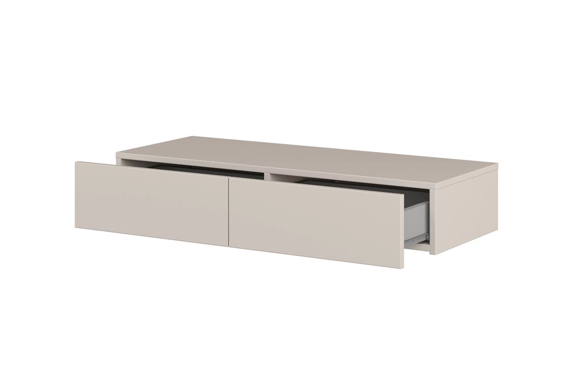 Jukon fali toalettasztal 90 cm - kasmír / fekete lábak Toaletka függő Jukon 90 cm - kasmír / fekete Lábak