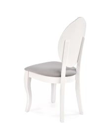 Scaun tapițat VELO - alb / Gri velo Židle Barva Alb/popel