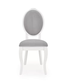 Scaun tapițat VELO - alb / Gri velo Židle Barva Alb/popel