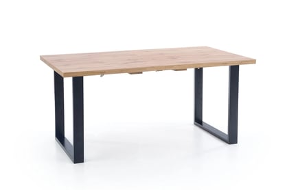 Masă pliabilă Venom 135-185/85 cm - stejar wotan / negru