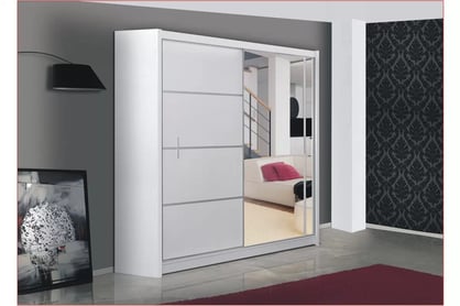 Dulap glisant Vista 180 cm cu oglindă - stejar sonoma Skříň Vista aranzacja