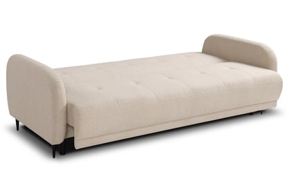 Canapea extensibilă Linda - bej țesătură boucle Lambi 8 Canapea extensibilă Linda rozkladana pentru camera de zi - bezowa boucle Lambi 8