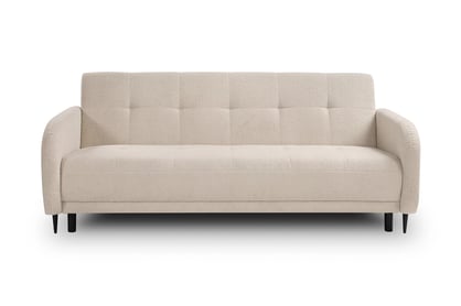 Canapea extensibilă Linda - bej țesătură boucle Lambi 8 Canapea extensibilă Linda rozkladana pentru camera de zi - bezowa boucle Lambi 8