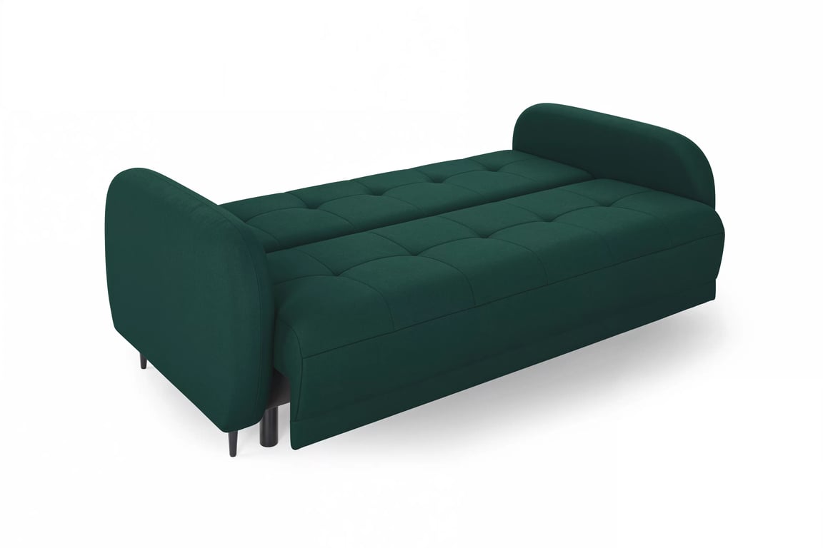 Canapea extensibilă Linda - verde catifea Trinity 28 Canapea extensibilă Linda rozkladana pentru camera de zi - verde welwet Trinity 28