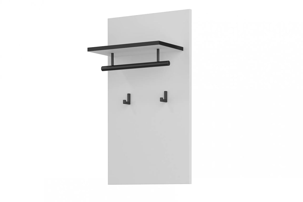 Gramon fali fogas 40 cm - fehér / fekete Wieszak Gramon 40 cm - fehér / fekete