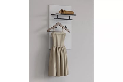 Gramon fali fogas 40 cm - fehér / fekete Wieszak Gramon 40 cm - fehér / fekete