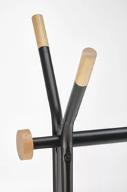 Cuier WU-32 - culoare negru / natur Věšák na ubrania wu-32 - přírodní