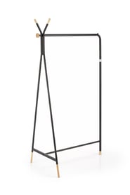 Cuier WU-32 - culoare negru / natur Věšák na ubrania wu-32 - přírodní
