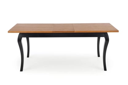 Masă pliabilă WINDSOR 160-240x90x76 cm Culoare stejar închis/ negru windsor stůl pliere 160-240x90x76 cm Barva tmavý Dub/negru