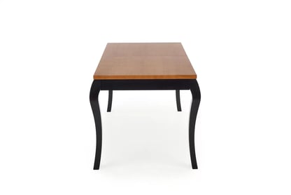Masă pliabilă WINDSOR 160-240x90x76 cm Culoare stejar închis/ negru windsor stůl pliere 160-240x90x76 cm Barva tmavý Dub/negru