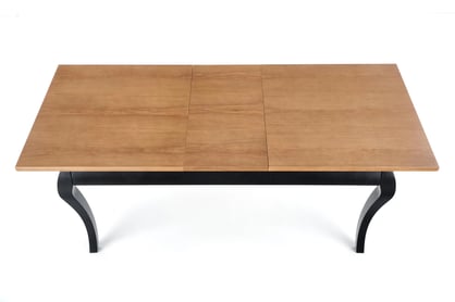 Masă pliabilă WINDSOR 160-240x90x76 cm Culoare stejar închis/ negru windsor stůl pliere 160-240x90x76 cm Barva tmavý Dub/negru