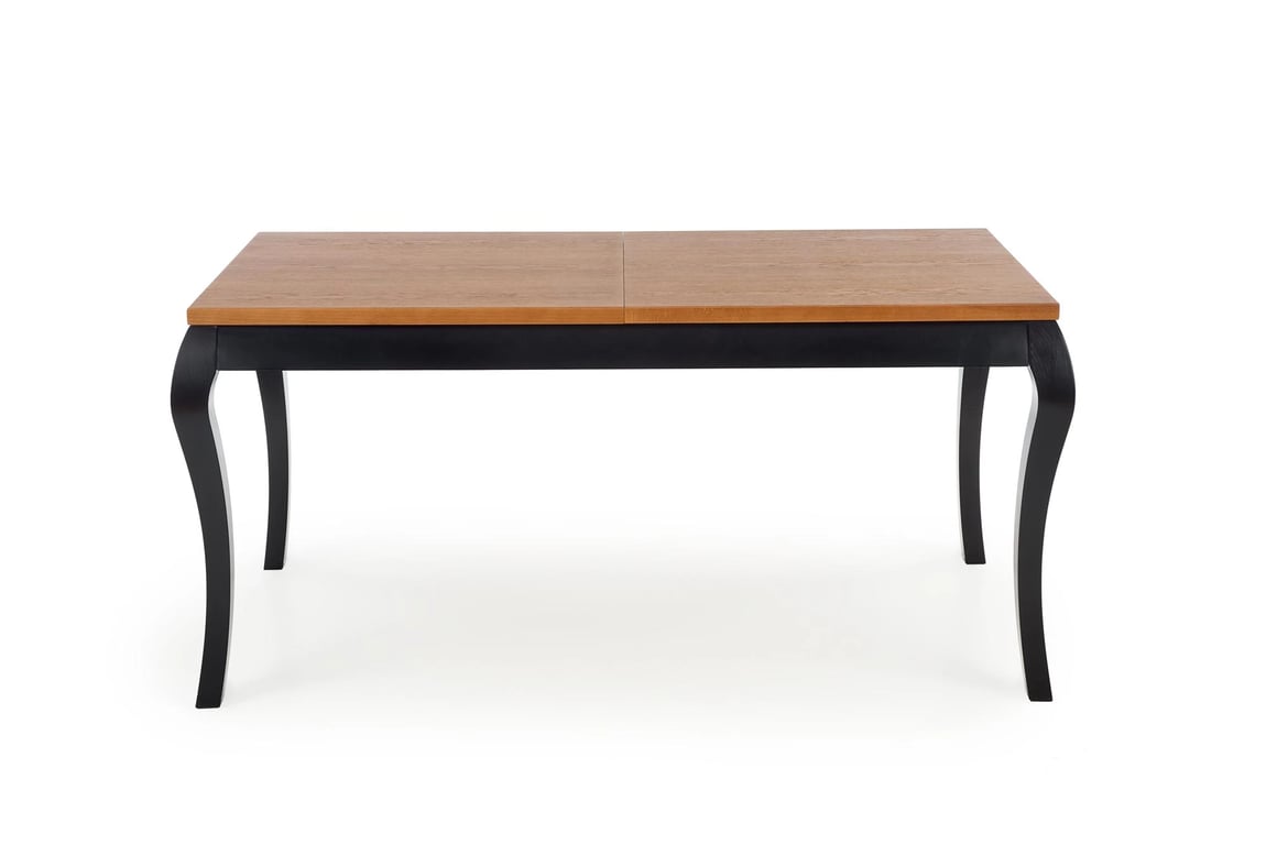 Masă pliabilă WINDSOR 160-240x90x76 cm Culoare stejar închis/ negru windsor stůl pliere 160-240x90x76 cm Barva tmavý Dub/negru