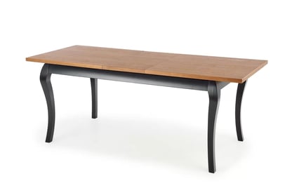Masă pliabilă WINDSOR 160-240x90x76 cm Culoare stejar închis/ negru windsor stůl pliere 160-240x90x76 cm Barva tmavý Dub/negru