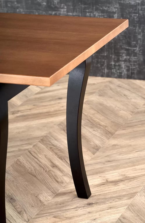 Masă pliabilă WINDSOR 160-240x90x76 cm Culoare stejar închis/ negru windsor stůl pliere 160-240x90x76 cm Barva tmavý Dub/negru