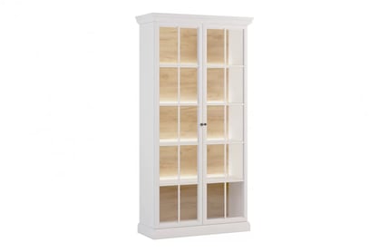 Vitrína Emolio 102 cm s LED osvetlením - biela