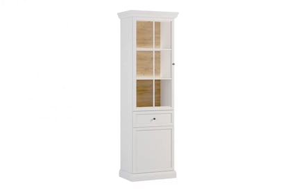 Vitrína Emolio 63 cm s osvětlením LED - bílá