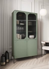 Vitrină Sonatia 100 - Olive Witryna Sonatia pentru camera de zi 100 cm - olive