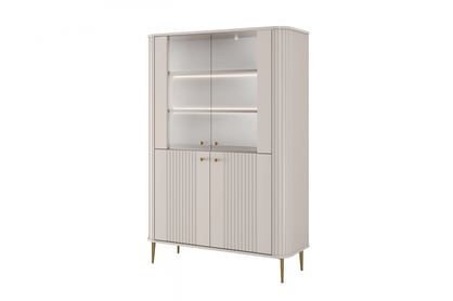 Vesper vitrin 103 cm - kasmír / arany lábak