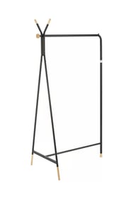 Cuier WU-32 - culoare negru / natur wu-32 Věšák přírodní