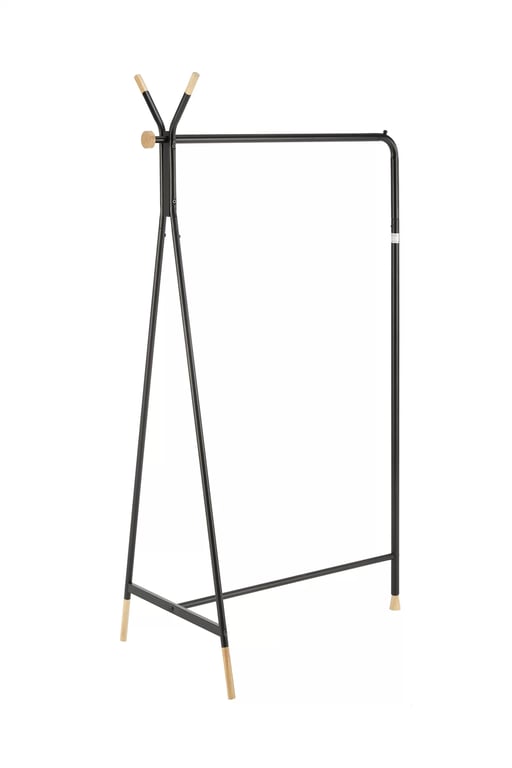 Cuier WU-32 - culoare negru / natur wu-32 Věšák přírodní
