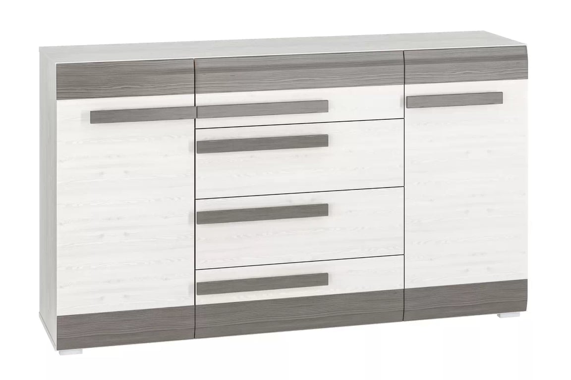 Set Tonemo 5 - pin zăpadă / new grey Complet mobilier mlodziezowych Blanco 5 - pin sniezna / new grey - 6 elementow