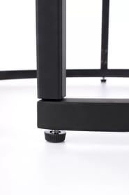 Set de două măsuțe OREO nuc / negru Komplet dwoch law oreo - ořech / negru