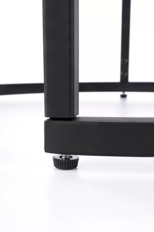 Set de două măsuțe OREO nuc / negru Komplet dwoch law oreo - ořech / negru